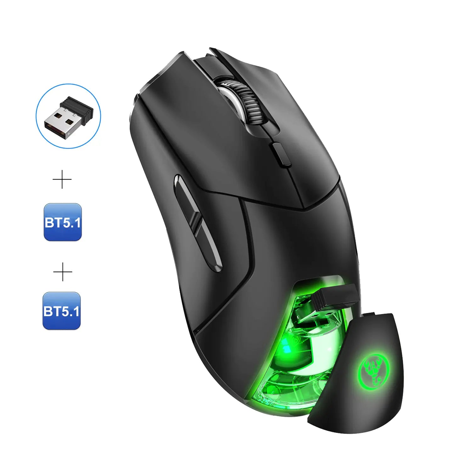 T40 Rechargeable 3-Mode Wireless Bluetooth Gaming Mouse - KenTech Innovation Store