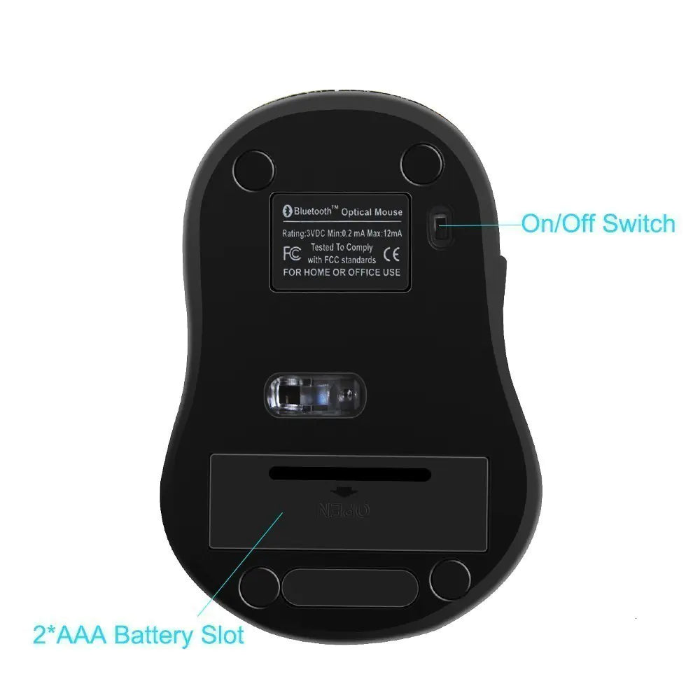 Bluetooth Wireless Mouse with 1600 DPI and 6 Buttons - KenTech Innovation Store