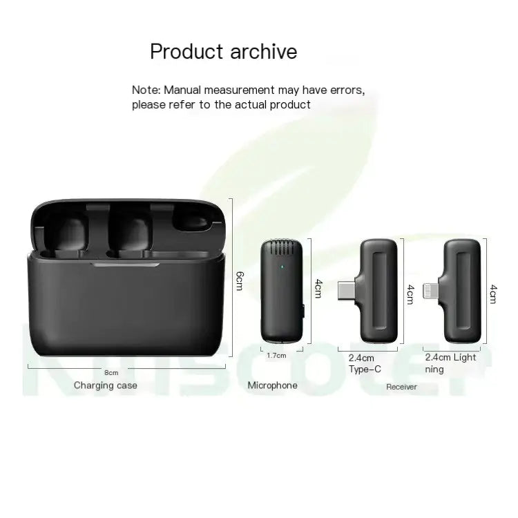 Wireless Lavalier Microphone J11/J13 with Charging Case – Bluetooth 5.3 Clip-on Mic for iPhone, Android, and Mobile Streaming - KenTech Innovation Store