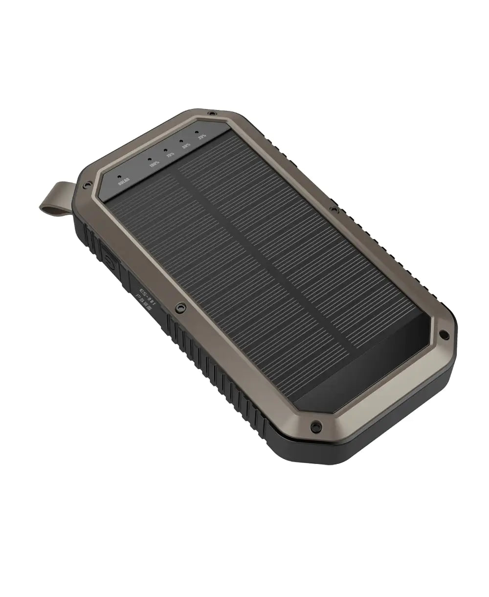 Sun Chaser Mini Solar Powered Wireless Phone Charger 10,000 mAh With LED Flood Light - KenTech Innovation Store