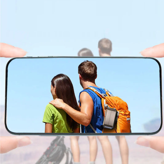 Sun Chaser Mini Solar Powered Wireless Phone Charger 10,000 mAh With LED Flood Light - KenTech Innovation Store