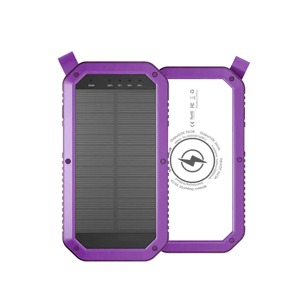 Sun Chaser Mini Solar Powered Wireless Phone Charger 10,000 mAh With LED Flood Light - KenTech Innovation Store
