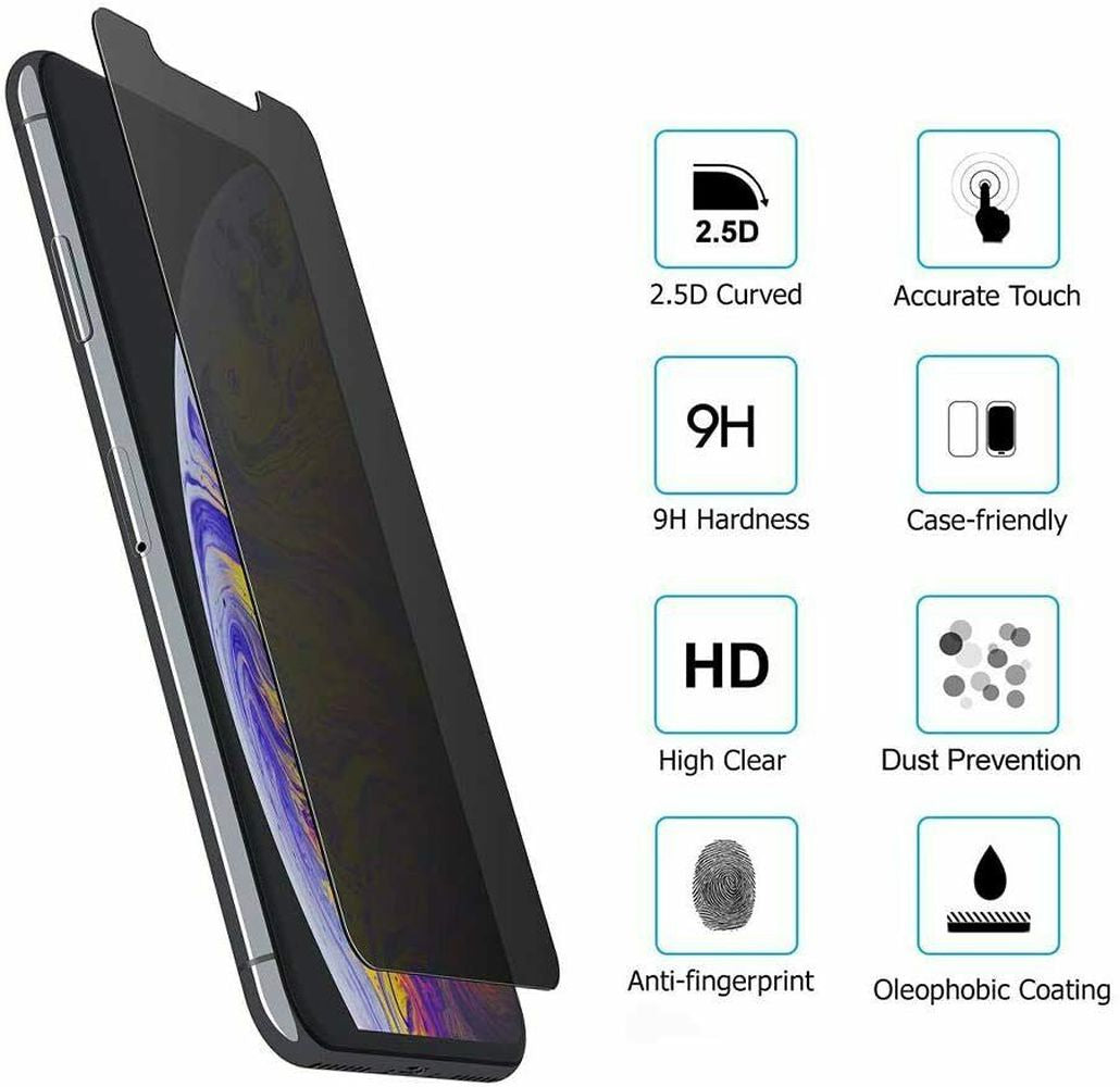Bulk Lot Anti-Spy Tempered Glass Screen Protector for Iphone 15 14 13 11 12 XR 8
