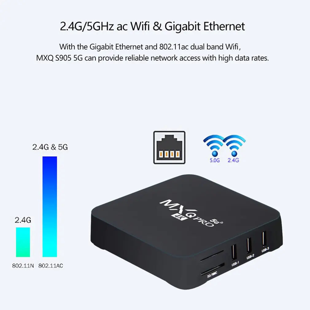 MXQ PRO 4K HD Android TV Box RK3228 with 3D Media Player - KenTech Innovation Store