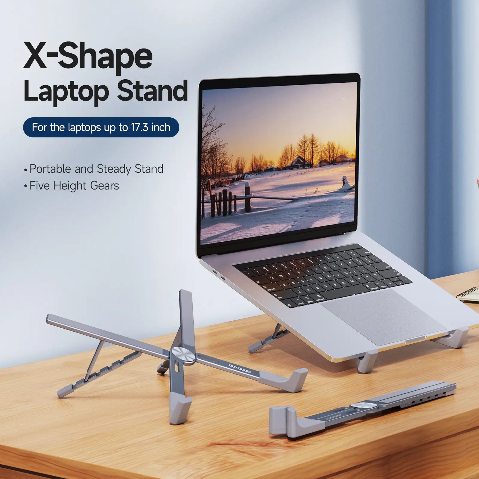 Portable Aluminum Laptop Stand - Foldable Computer Holder - KenTech Innovation Store
