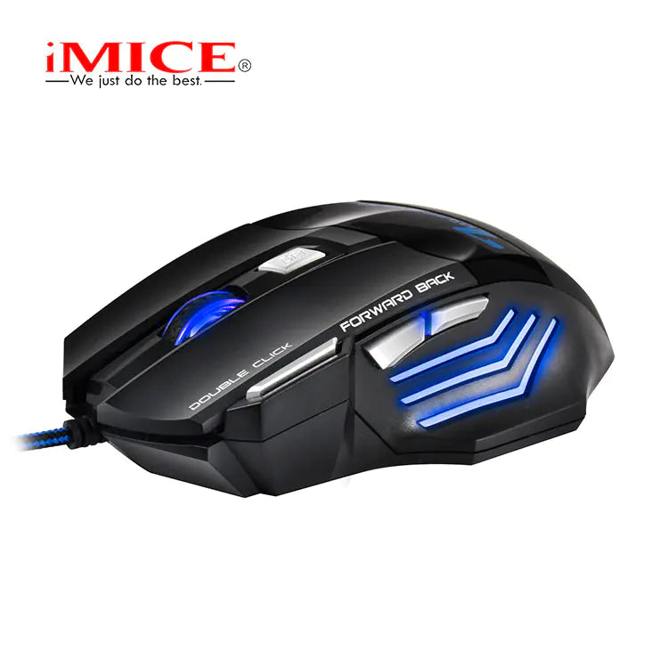 IMICE 7-Key Gaming Mouse with RGB Breathing Light - KenTech Innovation Store