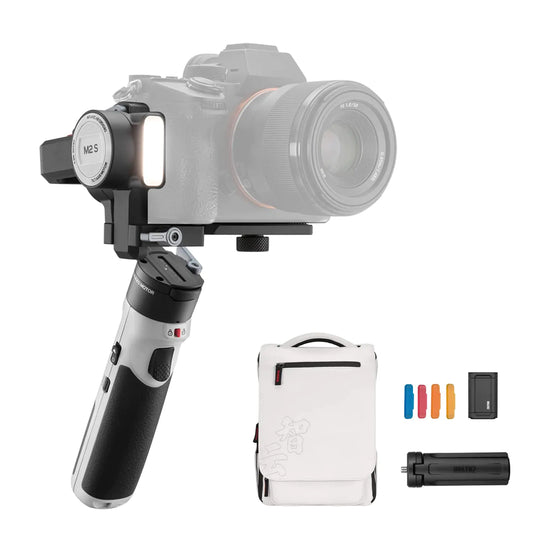 Zhiyun Crane M2S Combo – 3-Axis Handheld Gimbal Stabilizer | Built-in Fill Light, Quick Release Plate, Travel Bag Included - KenTech Innovation Store