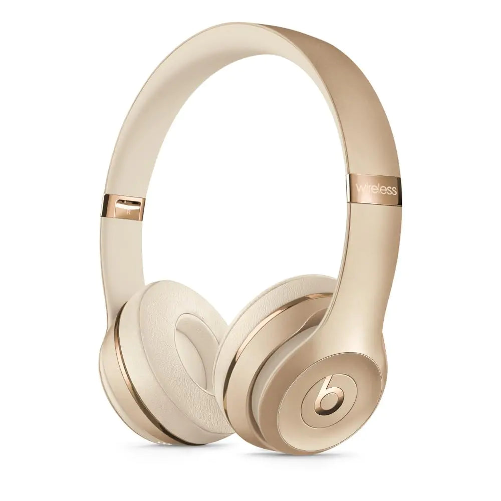 Beats Solo3 Wireless On-Ear Bluetooth Headphones – Gold | 40H Battery, Fast Fuel, Apple W1 Chip, iOS & Android Compatible - KenTech Innovation Store