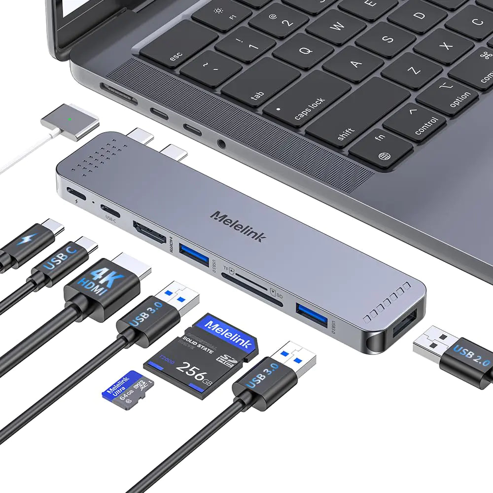MacBook Multiport USB-C Hub 8-in-2 - KenTech Innovation Store