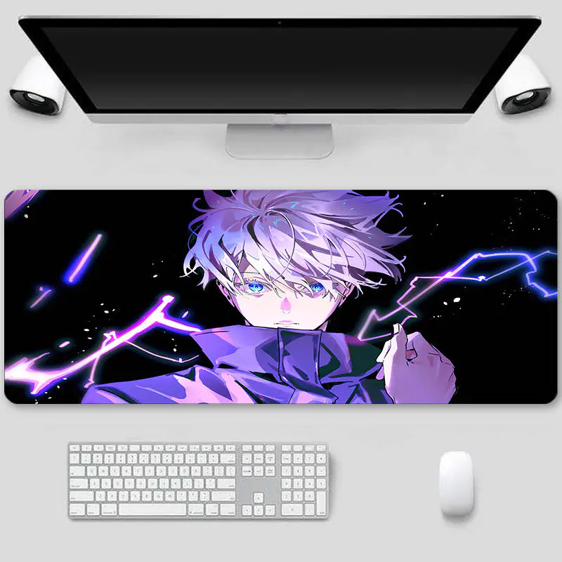 Jujutsu Kaisen Extra Large Thick Gaming Mouse Pad – Non-Slip Rubber Base, Waterproof Surface, Lock-Stitched Edges - KenTech Innovation Store