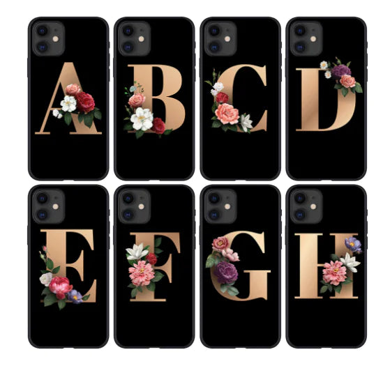 26 Silicone Phone Cases with English Alphabet Design - KenTech Innovation Store