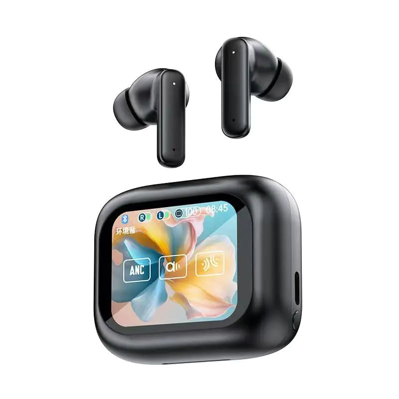 ANC Touch Screen Wireless Bluetooth 5.3 Earbuds – Active Noise Cancelling, Transparency Mode, Mic, In-Ear Design - KenTech Innovation Store