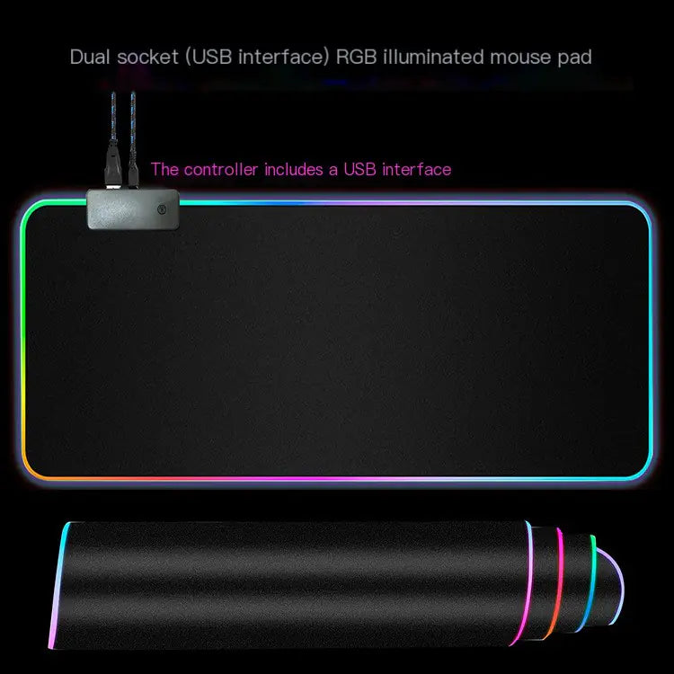 RGB Gaming Mouse Pad with Wireless Charging Hub - KenTech Innovation Store