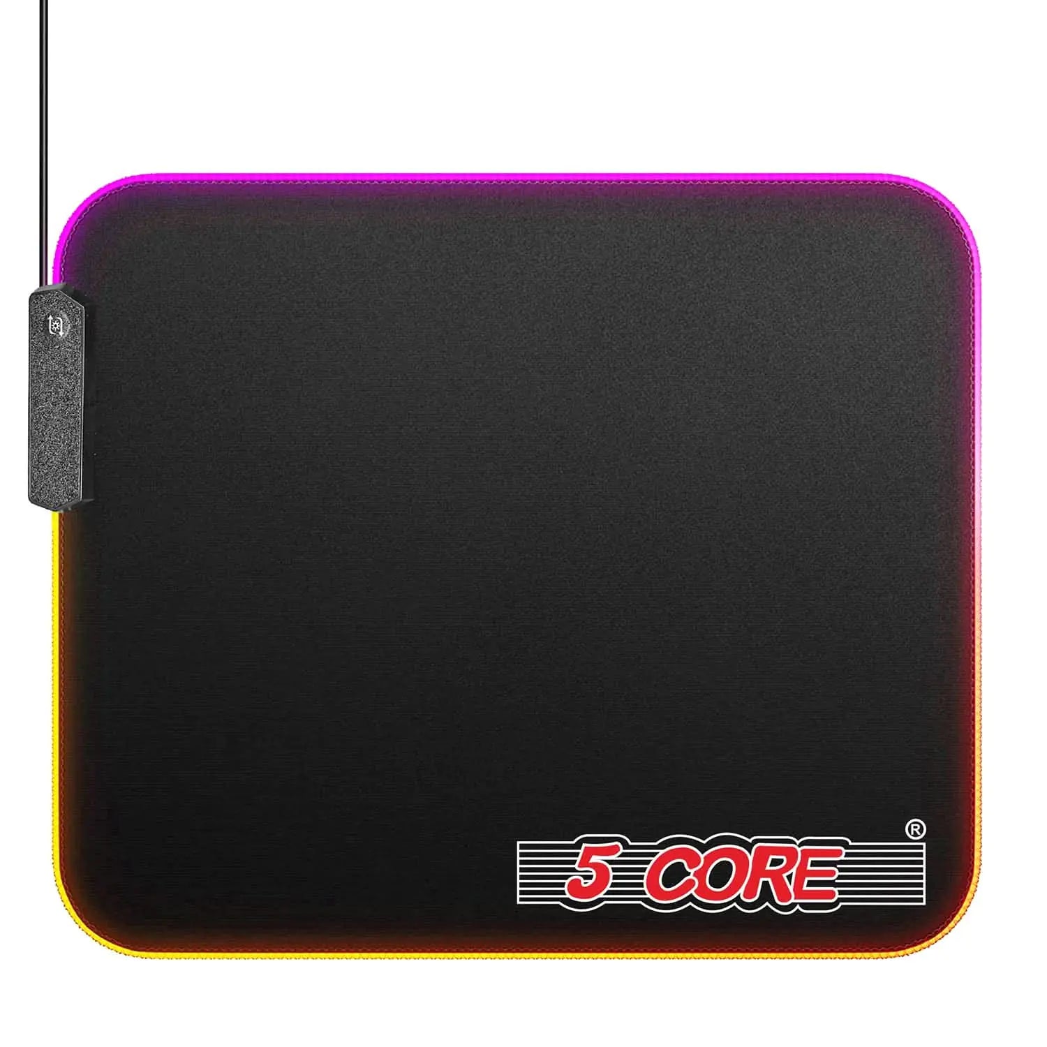 5Core RGB Gaming Mouse Pad – 12 Light Modes, Large Desk Mat with Non-Slip Rubber Base & Dual-Zone LED Lighting - KenTech Innovation Store