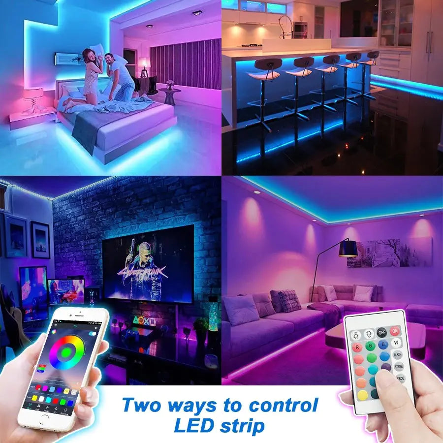 RGB LED Ambiance Strip Lights with Controller - KenTech Innovation Store