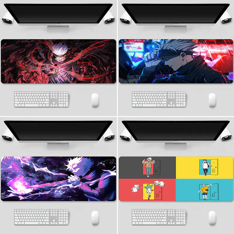 Jujutsu Kaisen Extra Large Thick Gaming Mouse Pad – Non-Slip Rubber Base, Waterproof Surface, Lock-Stitched Edges - KenTech Innovation Store