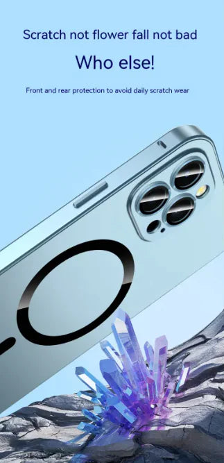 MagnaShield Magnetic Phone Case with Spring Fastener & Lens Protector – Drop-Resistant Cover for iPhone 12 to iPhone 16 - KenTech Innovation Store