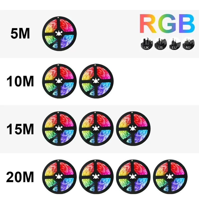 RGB LED Ambiance Strip Lights with Controller - KenTech Innovation Store