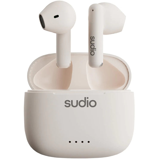 Sudio A1 True Wireless Bluetooth 5.3 Earbuds – Noise Cancelling, Waterproof, 45H Playtime, Touch Control – White - KenTech Innovation Store
