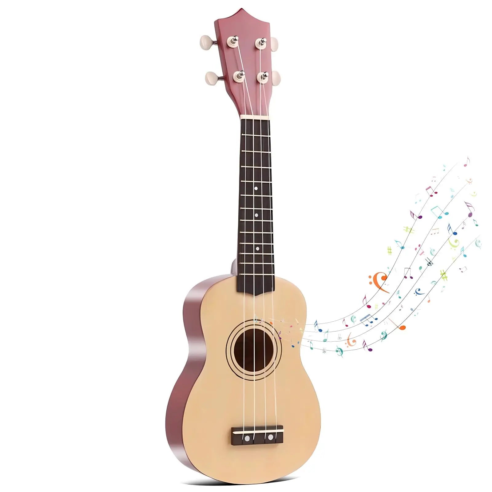 Jakeloo 21" Wooden Kids Acoustic Guitar – Toy Musical Instrument for Toddlers, Boys & Girls Ages 3-9 (Burlywood) - KenTech Innovation Store
