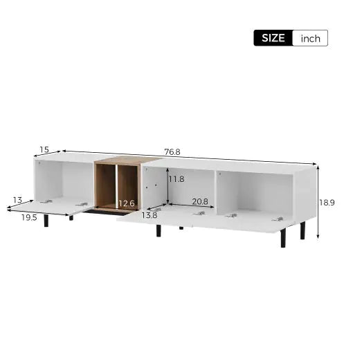 Odern TV Stand Suitable For 80 Inch TV With 3 Doors - KenTech Innovation Store