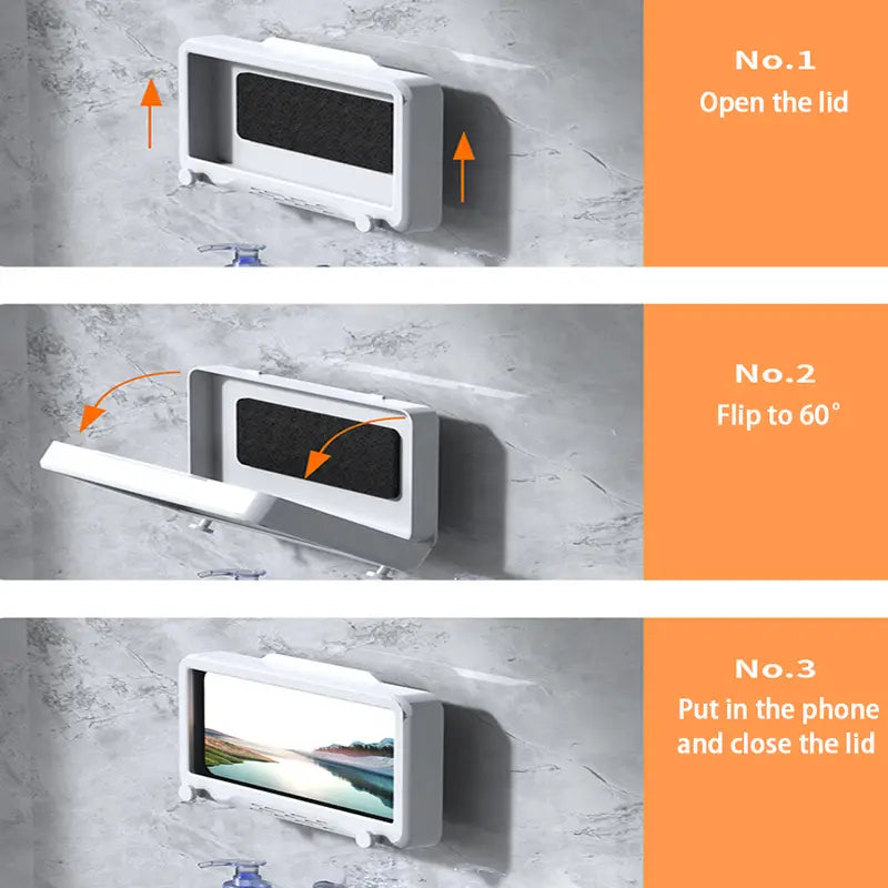 Waterproof Shower Phone Holder with Anti-Fog Touch Screen - KenTech Innovation Store