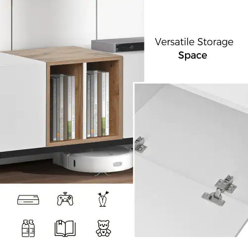 Odern TV Stand Suitable For 80 Inch TV With 3 Doors - KenTech Innovation Store