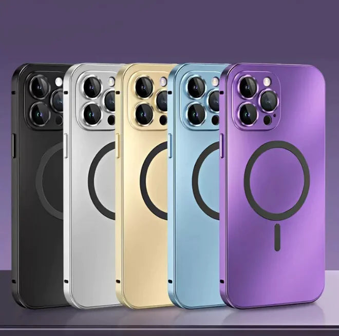 MagnaShield Magnetic Phone Case with Spring Fastener & Lens Protector – Drop-Resistant Cover for iPhone 12 to iPhone 16 - KenTech Innovation Store