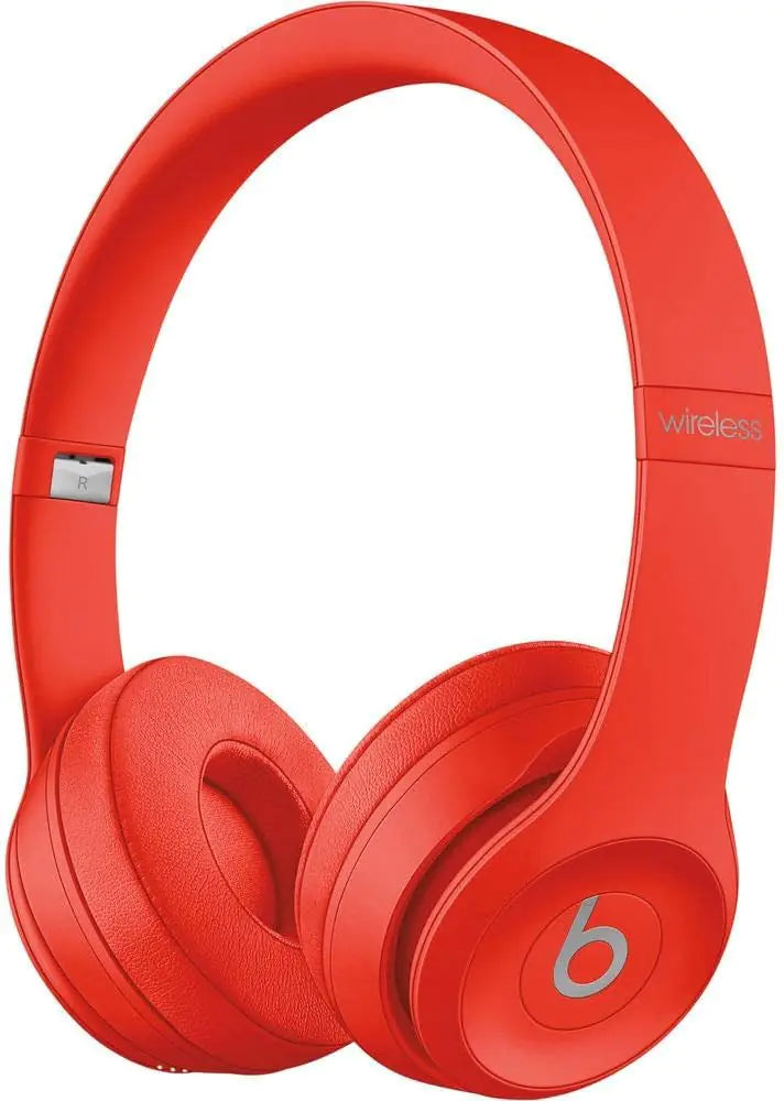 Beats Solo3 Wireless On-Ear Headphones – Citrus Red | Bluetooth, 40H Battery, Fast Charging, Apple W1 Chip - KenTech Innovation Store