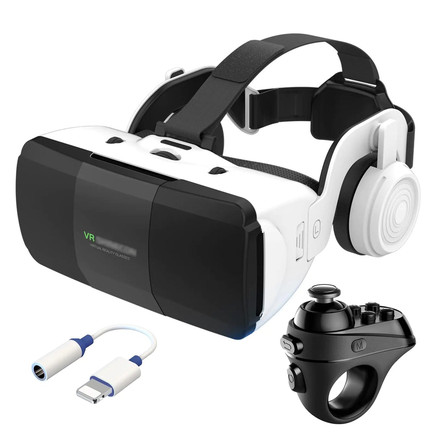 Universal 3D VR Glasses Set with Bluetooth Controller – Eye-Protected HD VR Headset for Smartphones (4.7"–7.8") - KenTech Innovation Store