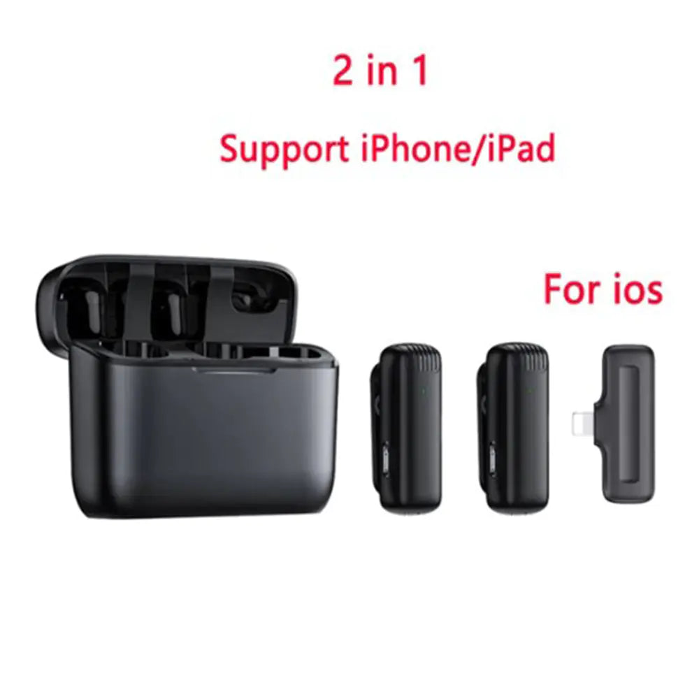 Wireless Lavalier Microphone J11/J13 with Charging Case – Bluetooth 5.3 Clip-on Mic for iPhone, Android, and Mobile Streaming - KenTech Innovation Store