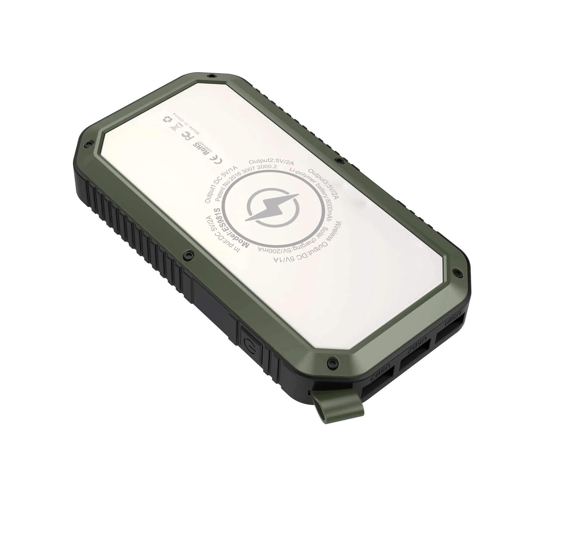 Sun Chaser Mini Solar Powered Wireless Phone Charger 10,000 mAh With LED Flood Light - KenTech Innovation Store