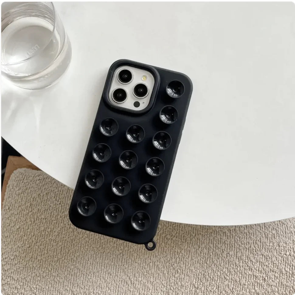 Solid Color 3D Silicone Macaron Phone Case for IPhone 11 to IPhone 16 - KenTech Innovation Store