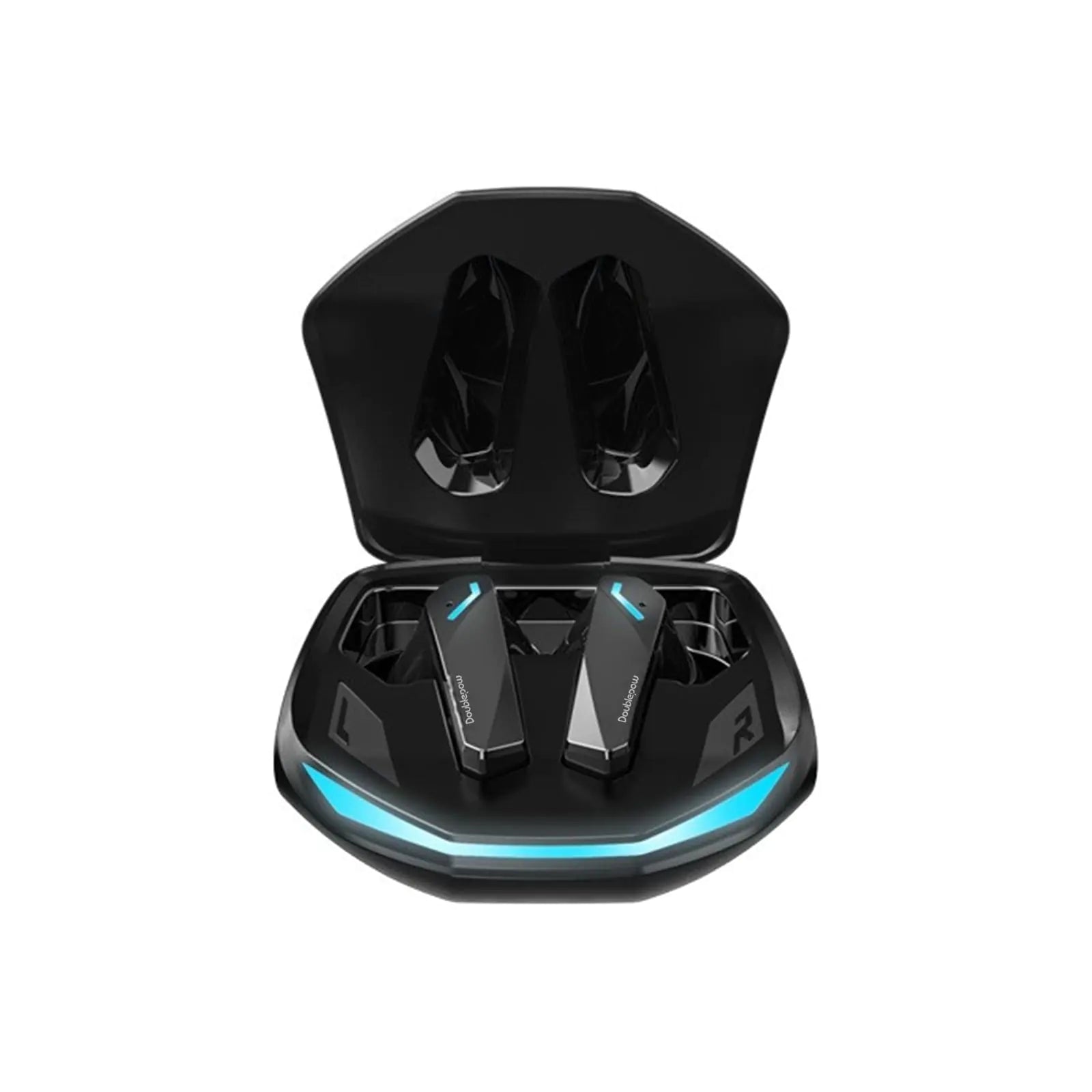Doublepow GM2 Pro Bluetooth 5.3 Wireless Gaming Earbuds – Low Latency, Noise-Canceling Mic, IPX5 Waterproof, Charging Case (Black) - KenTech Innovation Store