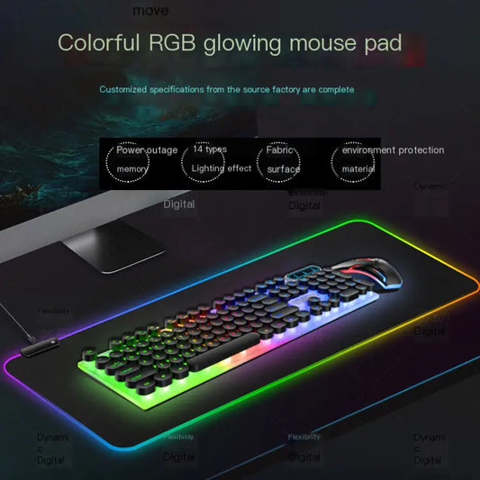 RGB Gaming Mouse Pad with Wireless Charging Hub - KenTech Innovation Store