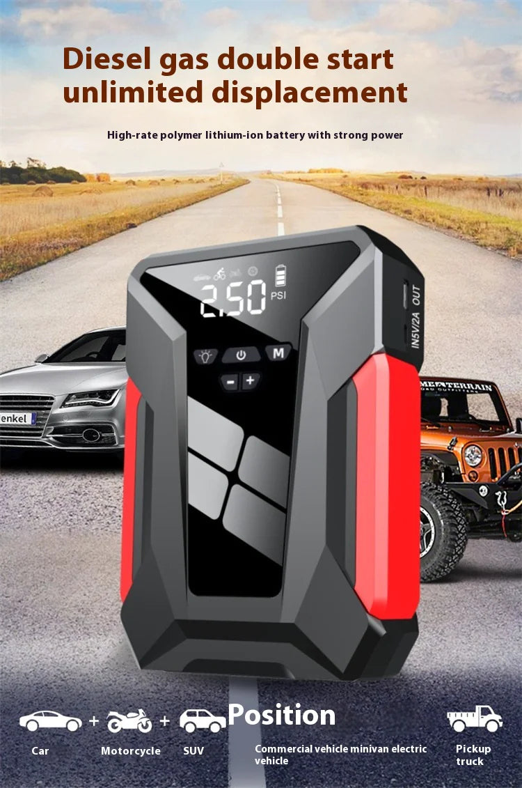 All-in-One 12V Emergency Car Power Bank & Inflatable Starter - KenTech Innovation Store