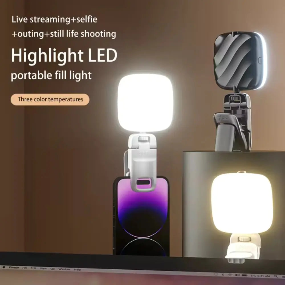 LED Clip-on Phone Light with Adjustable Stand - KenTech Innovation Store