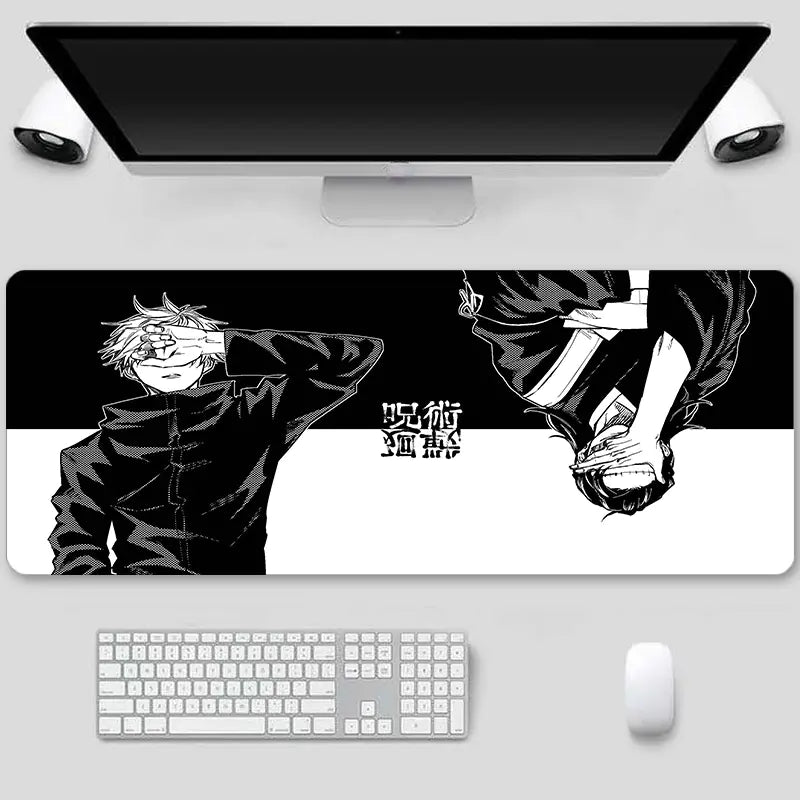 Jujutsu Kaisen Extra Large Thick Gaming Mouse Pad – Non-Slip Rubber Base, Waterproof Surface, Lock-Stitched Edges - KenTech Innovation Store