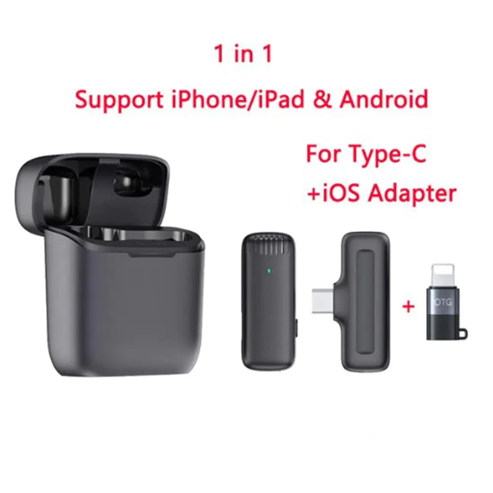 Wireless Lavalier Microphone J11/J13 with Charging Case – Bluetooth 5.3 Clip-on Mic for iPhone, Android, and Mobile Streaming - KenTech Innovation Store