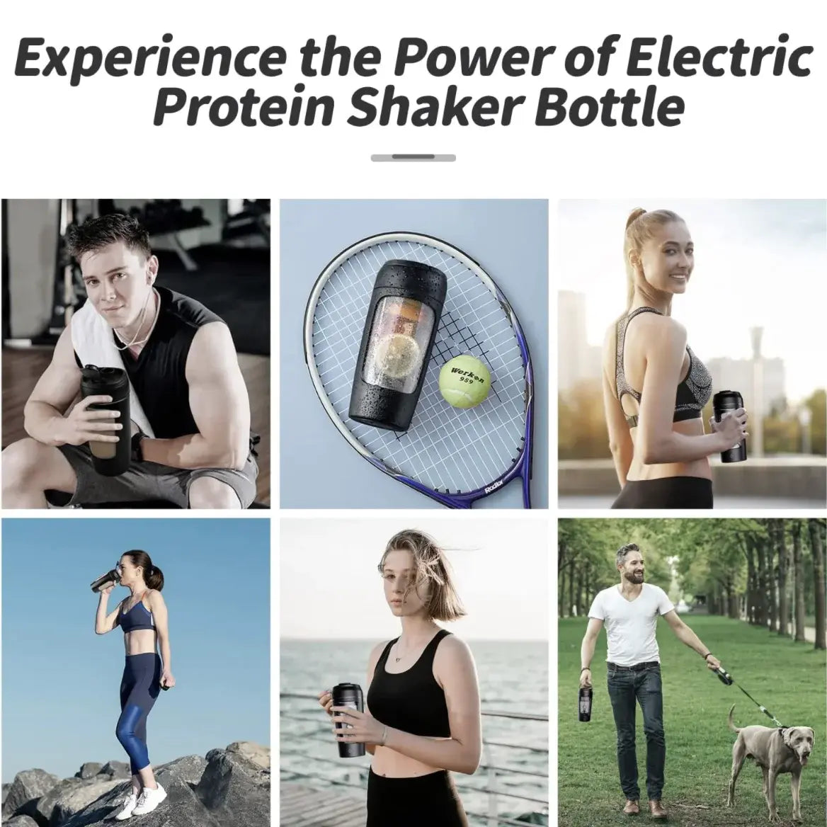 Electric Portable Whey Protein Shaker Bottle - KenTech Innovation Store