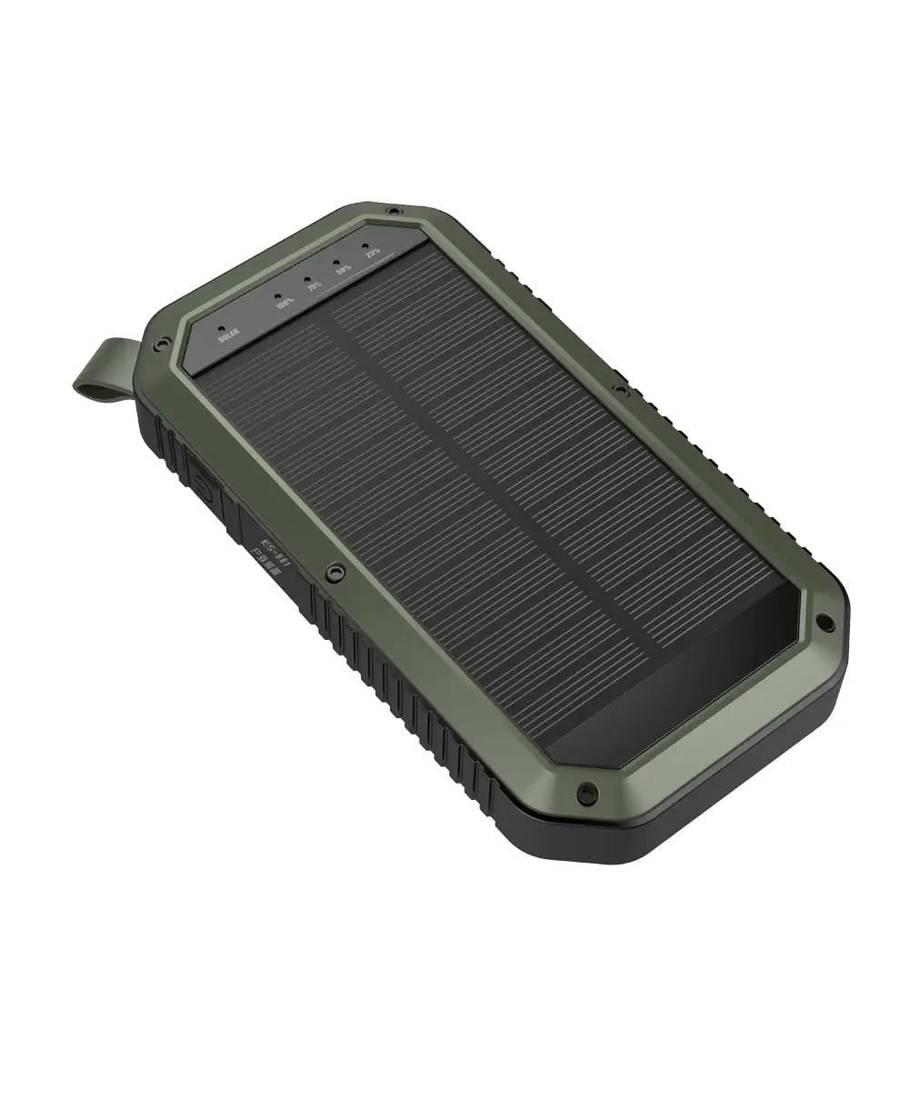 Sun Chaser Mini Solar Powered Wireless Phone Charger 10,000 mAh With LED Flood Light - KenTech Innovation Store