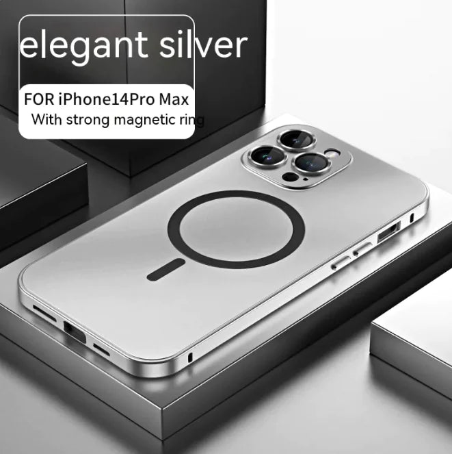 MagnaShield Magnetic Phone Case with Spring Fastener & Lens Protector – Drop-Resistant Cover for iPhone 12 to iPhone 16 - KenTech Innovation Store