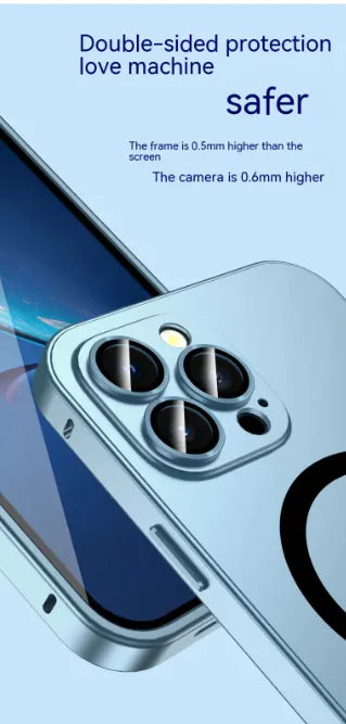 MagnaShield Magnetic Phone Case with Spring Fastener & Lens Protector – Drop-Resistant Cover for iPhone 12 to iPhone 16 - KenTech Innovation Store