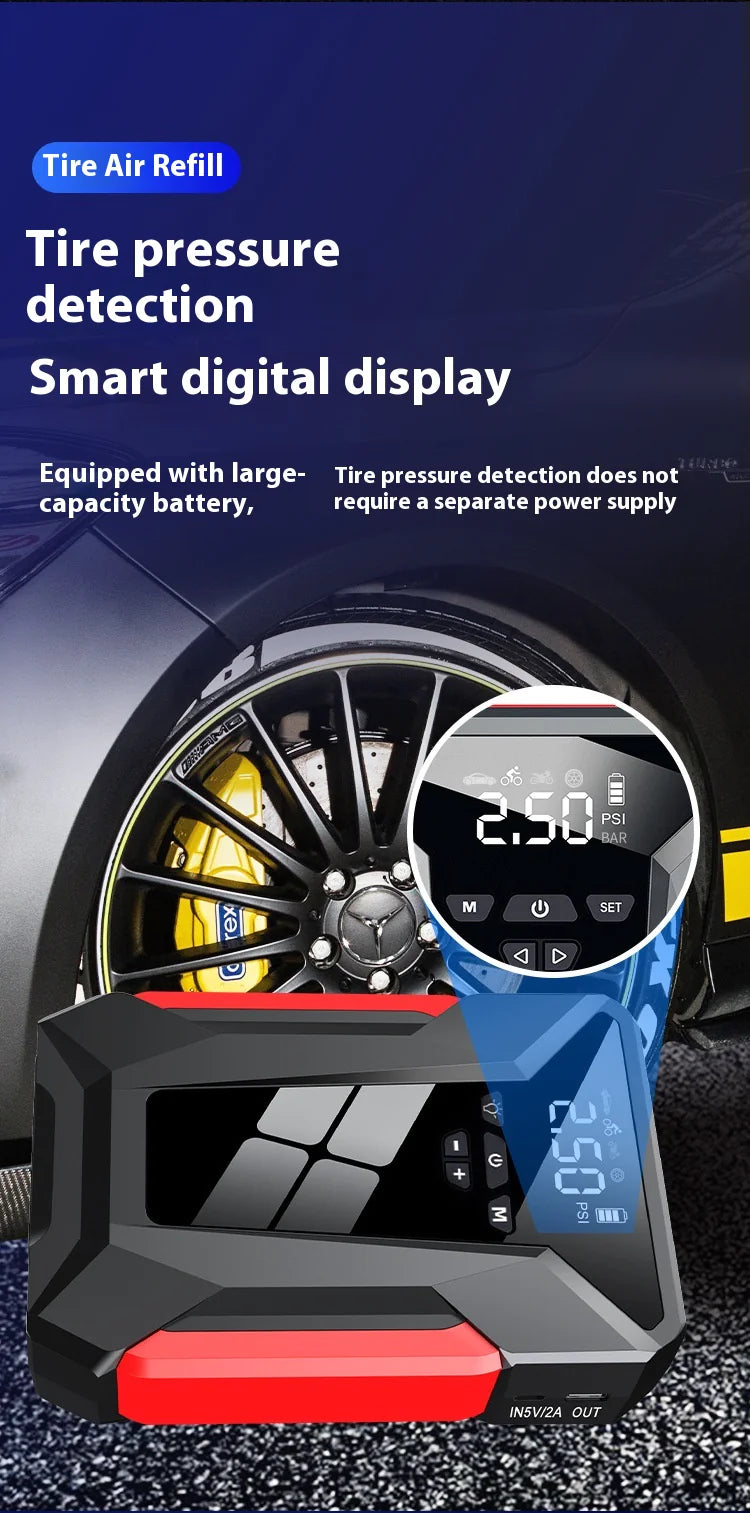 All-in-One 12V Emergency Car Power Bank & Inflatable Starter - KenTech Innovation Store