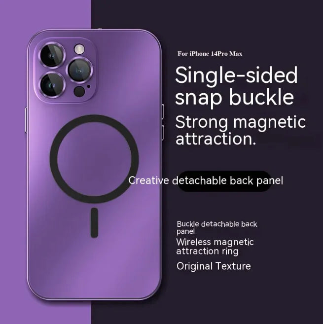 MagnaShield Magnetic Phone Case with Spring Fastener & Lens Protector – Drop-Resistant Cover for iPhone 12 to iPhone 16 - KenTech Innovation Store