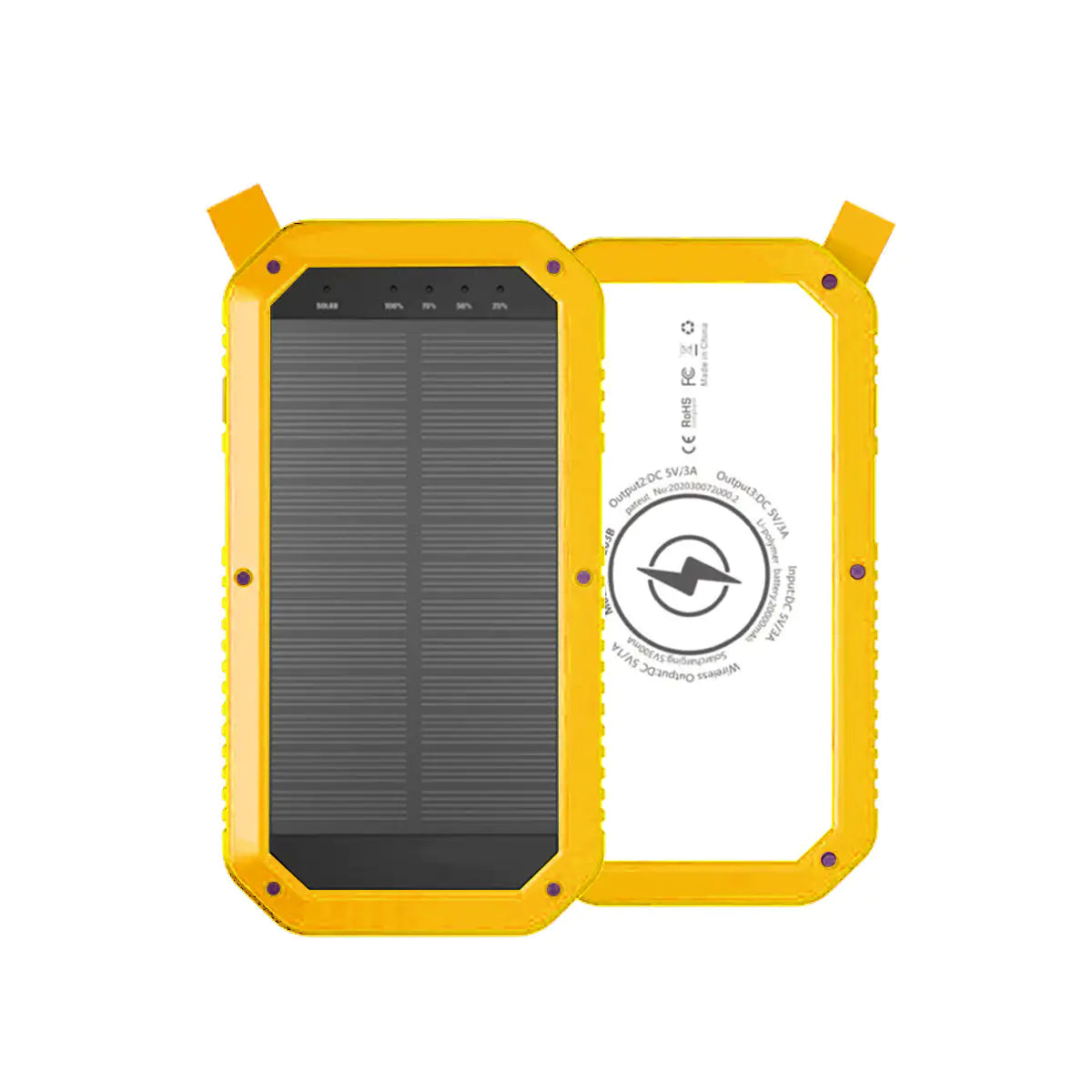 Sun Chaser Mini Solar Powered Wireless Phone Charger 10,000 mAh With LED Flood Light - KenTech Innovation Store