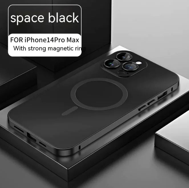 MagnaShield Magnetic Phone Case with Spring Fastener & Lens Protector – Drop-Resistant Cover for iPhone 12 to iPhone 16 - KenTech Innovation Store