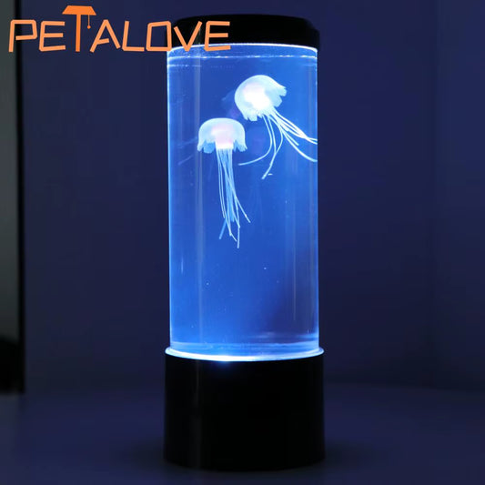 Jellyfish Lava Lamp Aquarium Ocean Night Lights 7Colors LED Jellyfish Mood Lights