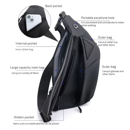 Anti-Theft Chest Bags Crossbody Bag for Men Messenger Bag Sling Shoulder Bag Mobile Phone Waterproof Bagpack Travel Sports Bags