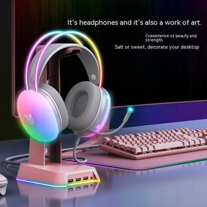 RGB Gaming Headset with Noise-Canceling Microphone and Premium Sound – PC & Console Compatible - KenTech Innovation Store